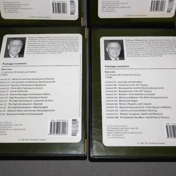 The Great Courses A History of European Art 8 DVDs plus Course Guidebook - Picture 4 of 5